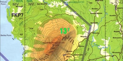 Планината Камерун картата