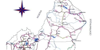 Карта на пътищата Камерун 