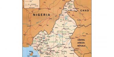Карта На Южен Камерун
