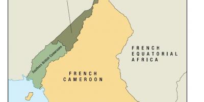Карта на държавата Уно Камерун